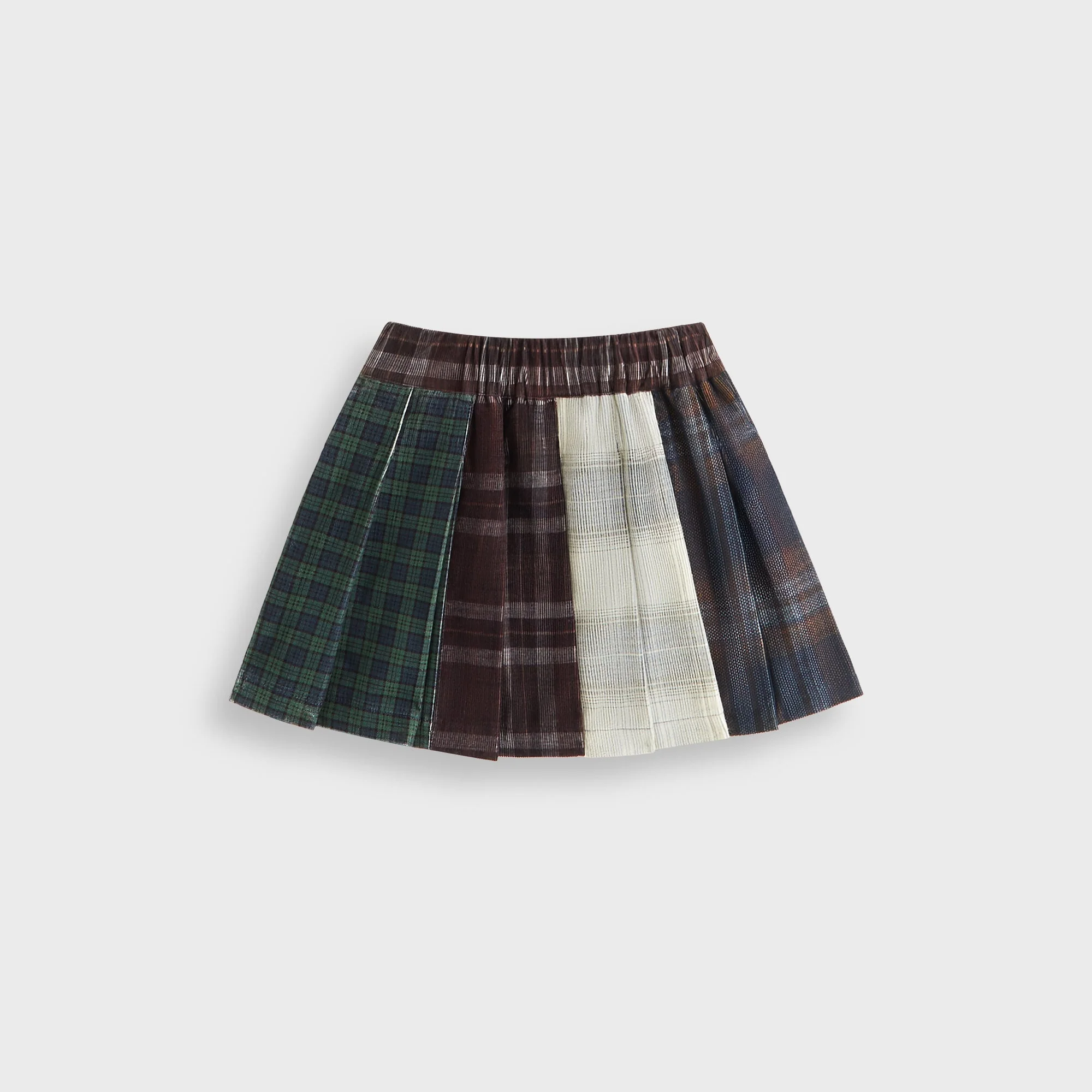 Kith Kids Textured Patchwork Pleated Skirt