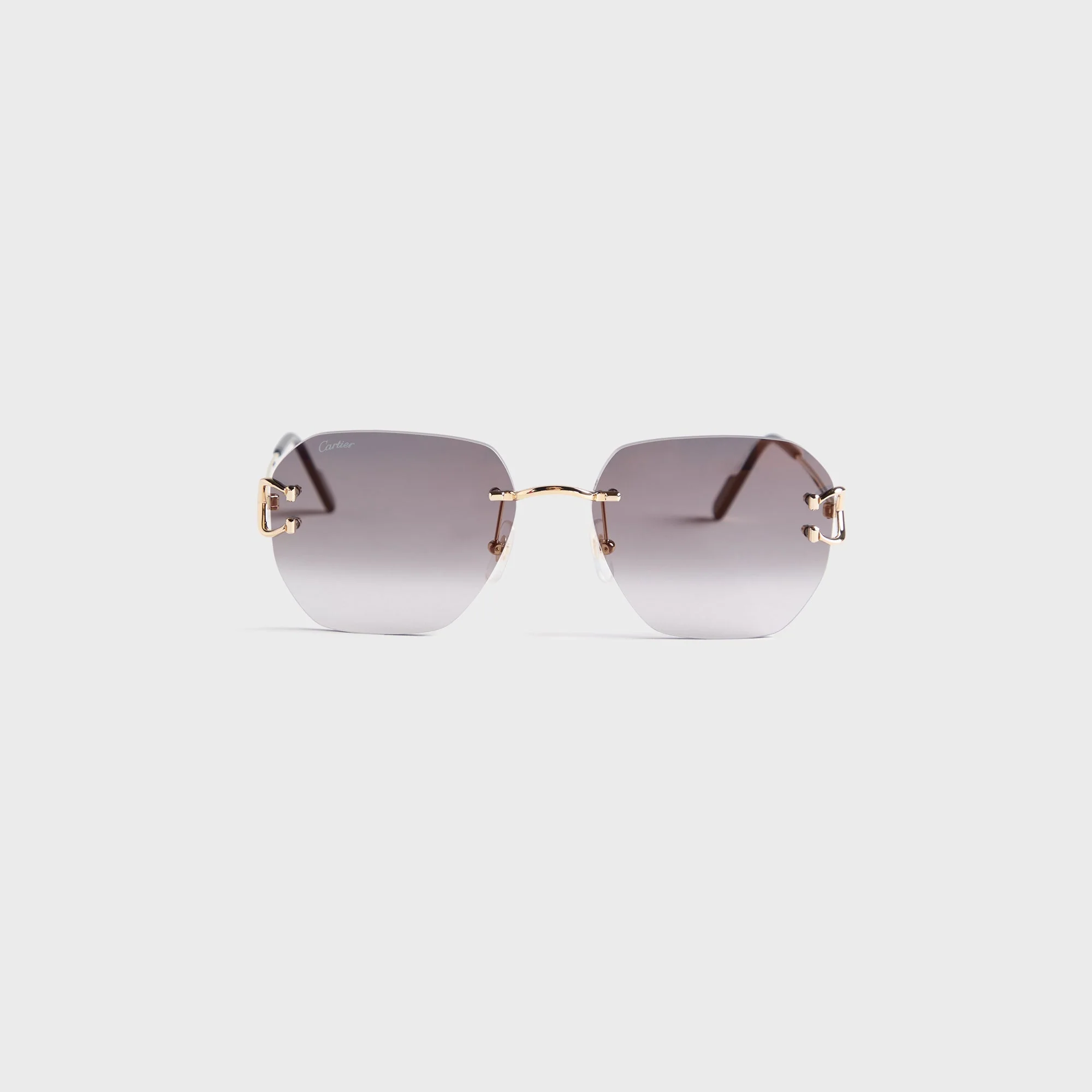 Cartier Rectangle 58 Sunglass Unisex Metal