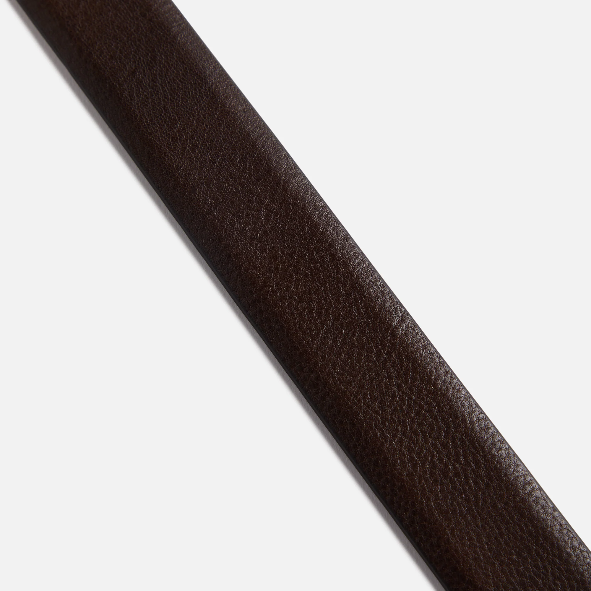 Anderson's Tanned Leather Belt With Metal Tip And Keeper