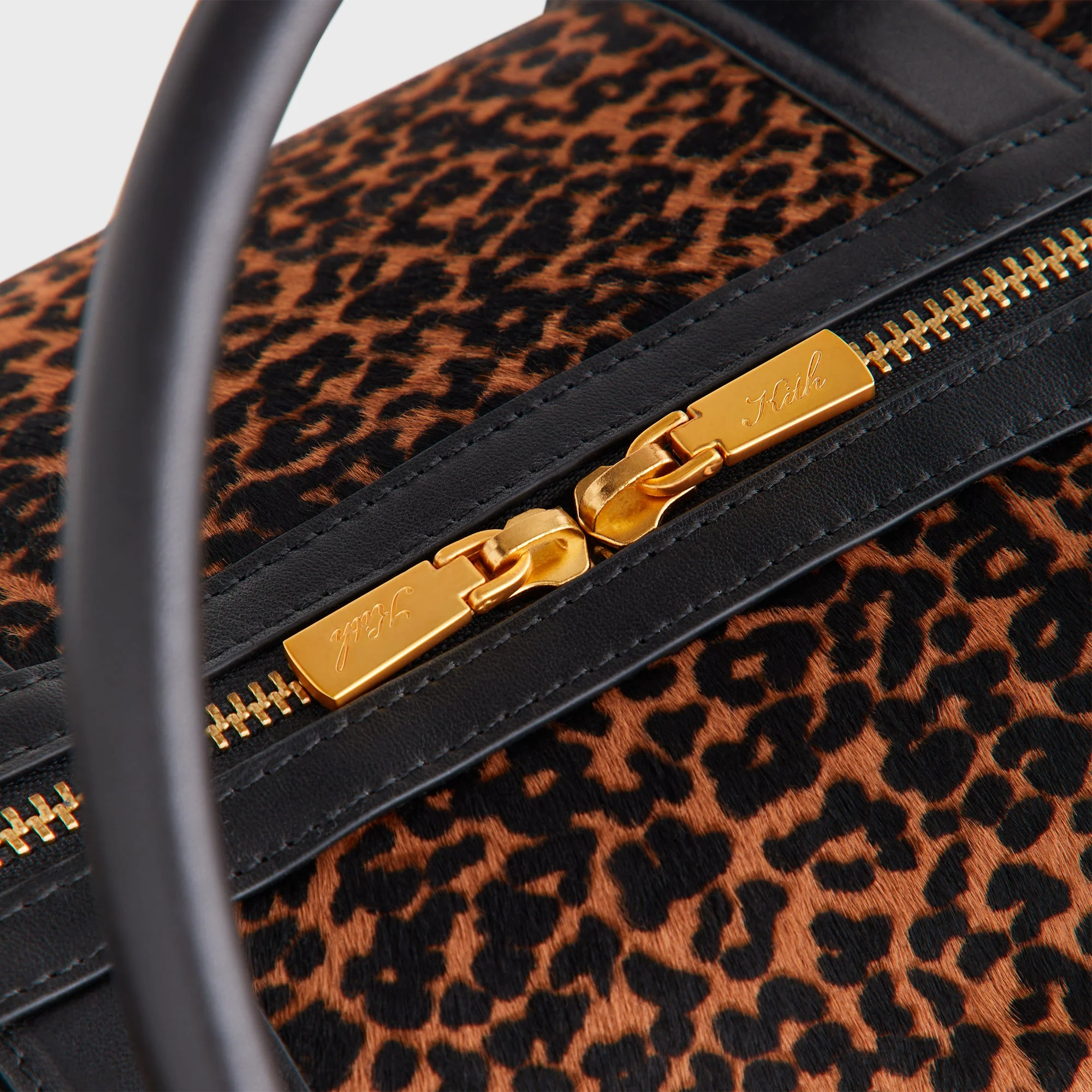 Kith Leopard Printed Ponyhair Traveler K40 Bag