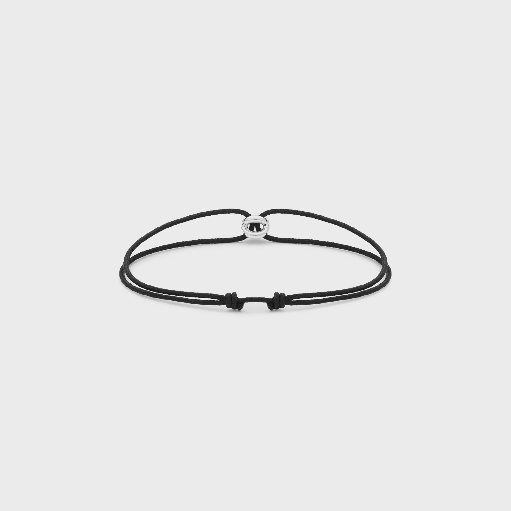 Le Gramme Polished Sterling Silver Entrelacs Cord Bracelet