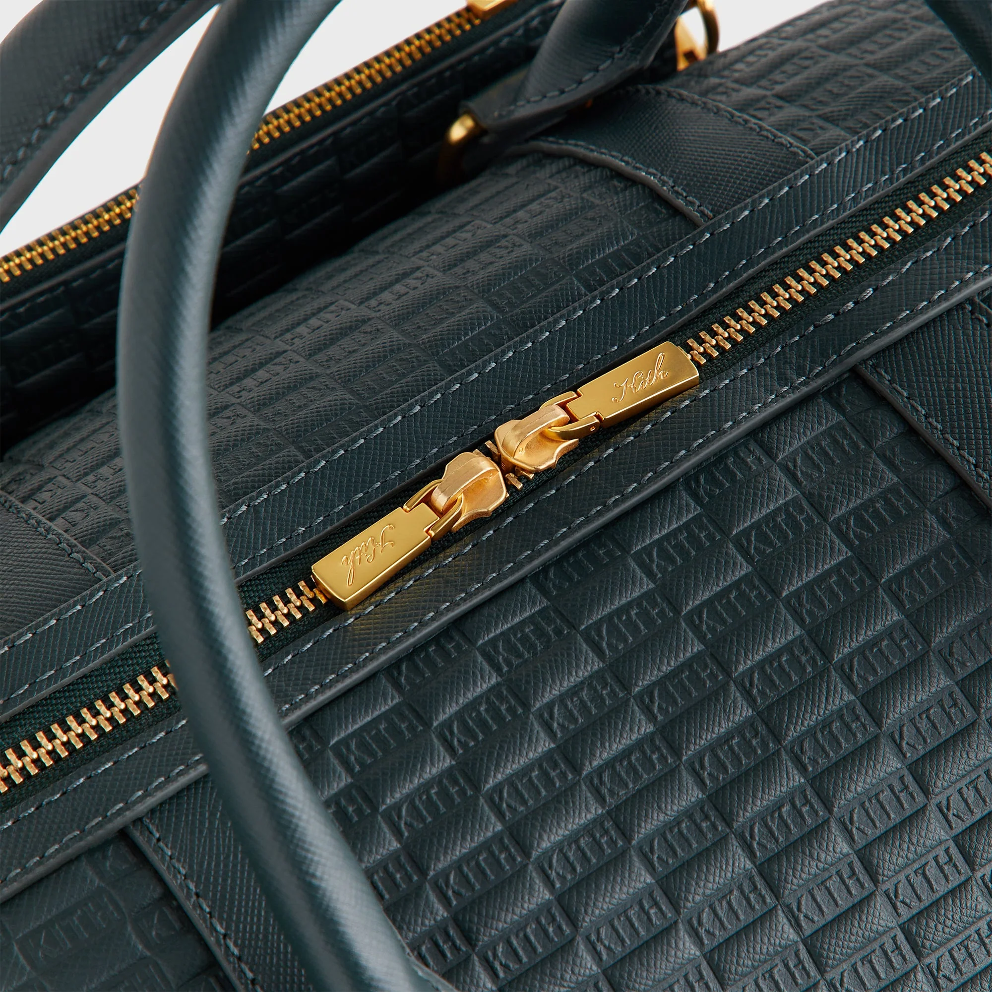Kith Monogram Leather Explorer Traveler K40 Duffle Bag