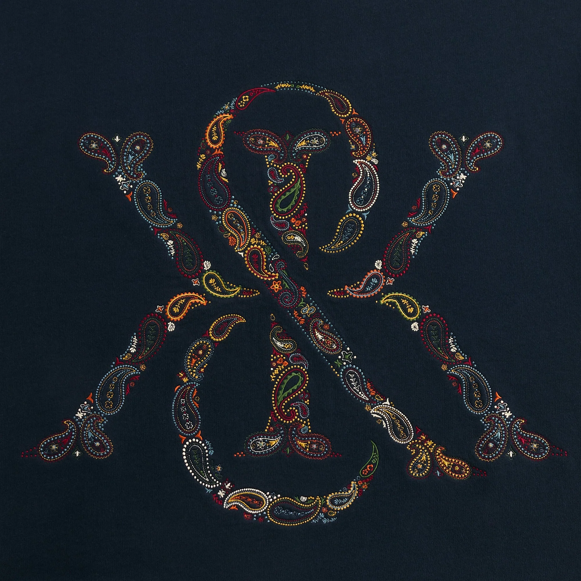 Kith & Kin Paisley Crest Nelson Crewneck