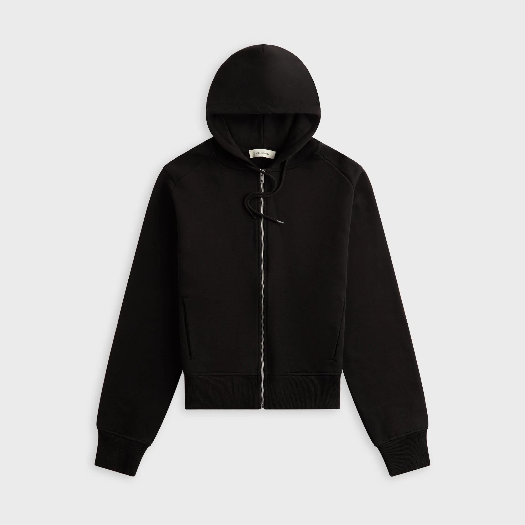 Entire Studios Lightweight Cropped Zip-Up Hoodie