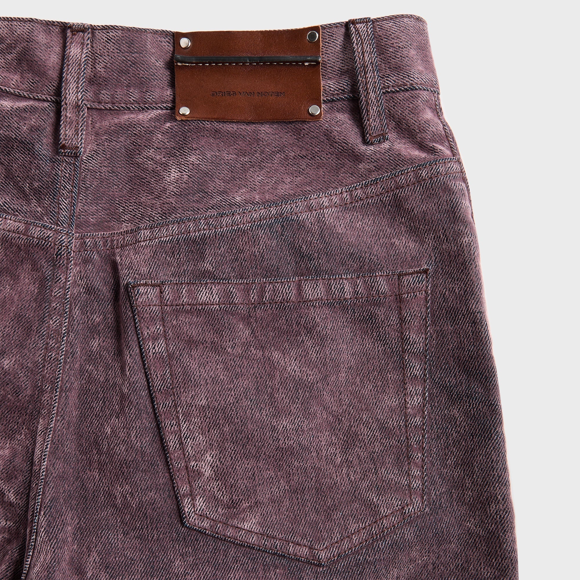 Dries Van Noten Flocked Rinse Wash Pant