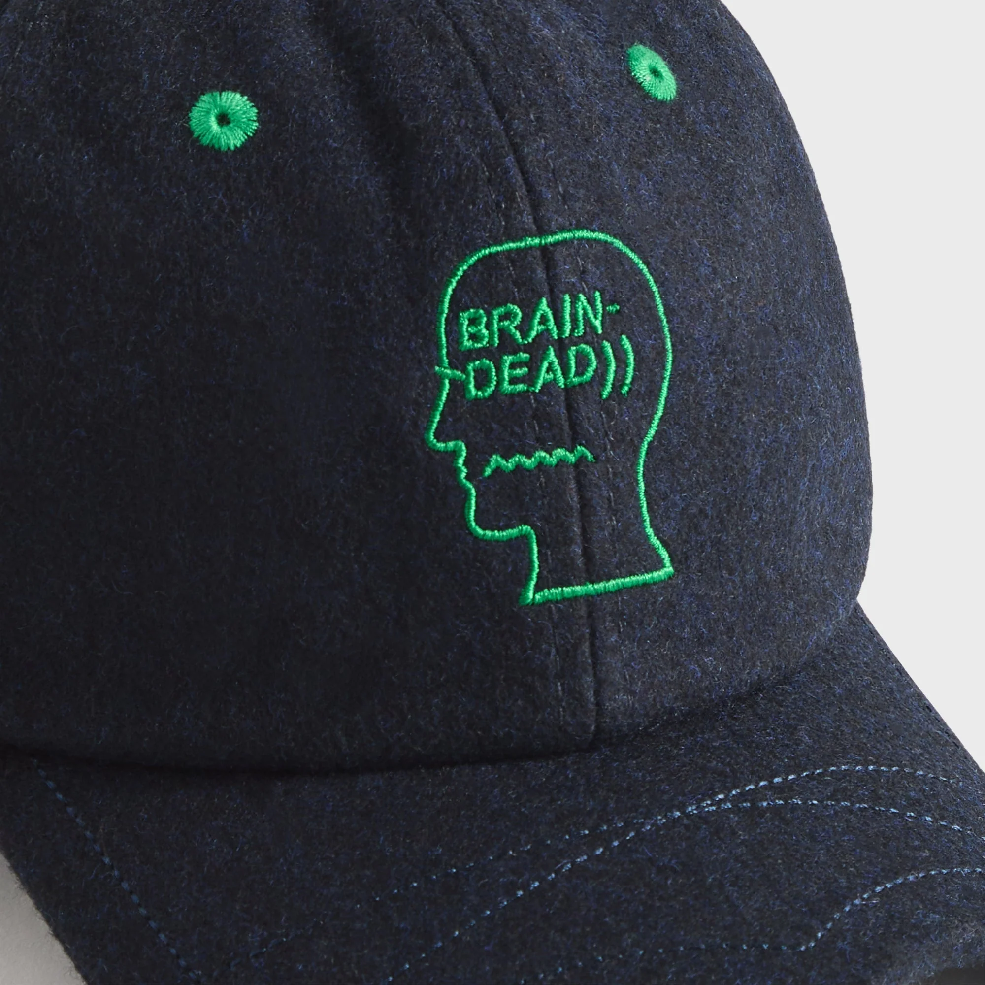 Brain Dead Batwing Logohead Flannel Hat