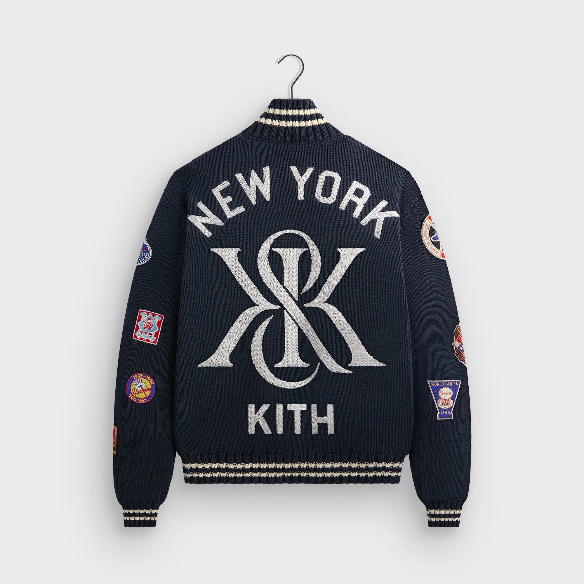 Kith for the New York Yankees All-Over Embroidered Wyona Full Zip Kith for the New York Yankees All-Over Embroidered Wyona Full Zip
