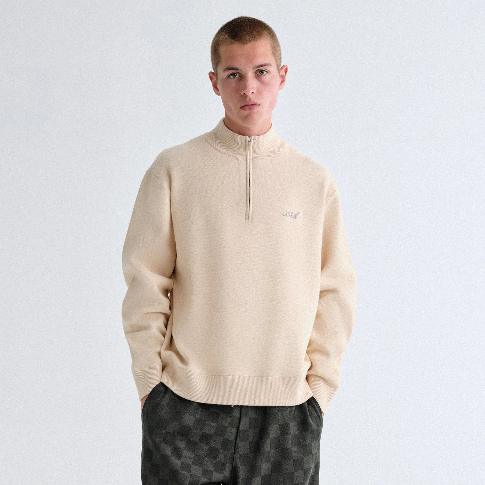 Kith Harmon Quarter Zip Mock Neck